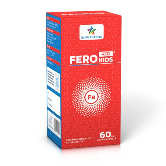 Fero Red Kids, fier liposomal pentru copii, 60 ml, Bleu Pharma 