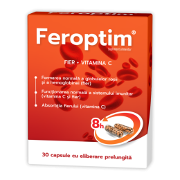 Feroptim RETARD, 30 capsule cu eliberare prelungita, Zdrovit