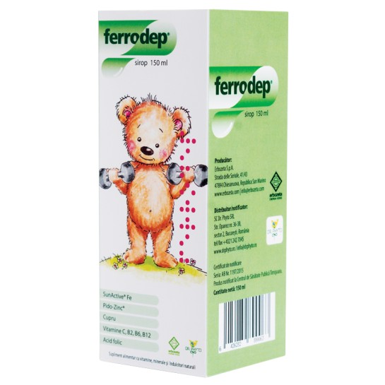Ferrodep sirop copii, 150ml, Erbozeta