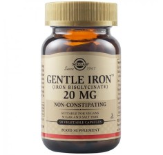 Gentle Iron, Fier cu actiune blanda 20 mg, 90 capsule, Solgar