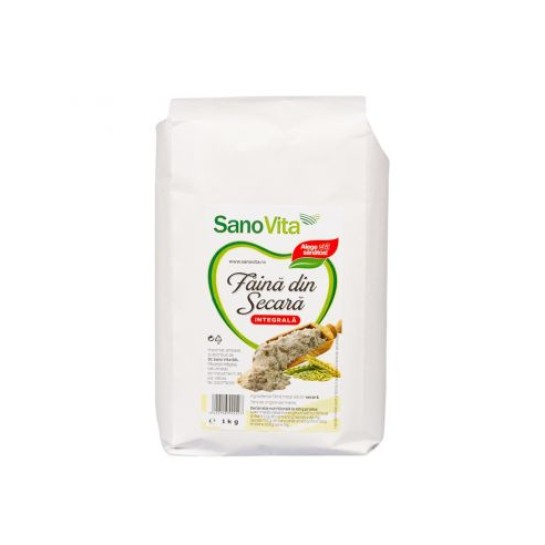 Făină de secară integrală 1kg, SanoVita