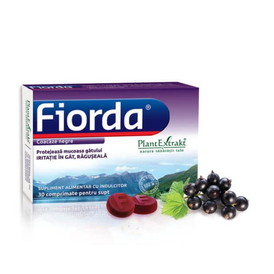 Fiorda coacăze negre, 30 comprimate, PlantExtrakt