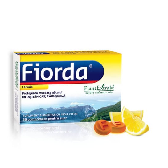 Fiorda lămaie, 30 comprimate, PlantExtrakt