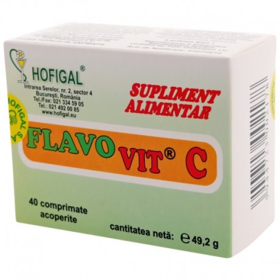 Flavovit C adulti, 40 comprimate, Hofigal