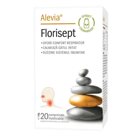 Florisept 20 comprimate masticabile, Alevia