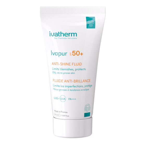 Fluid anti-strălucire cu SPF 50+ Ivapur, 50 ml, Ivatherm 