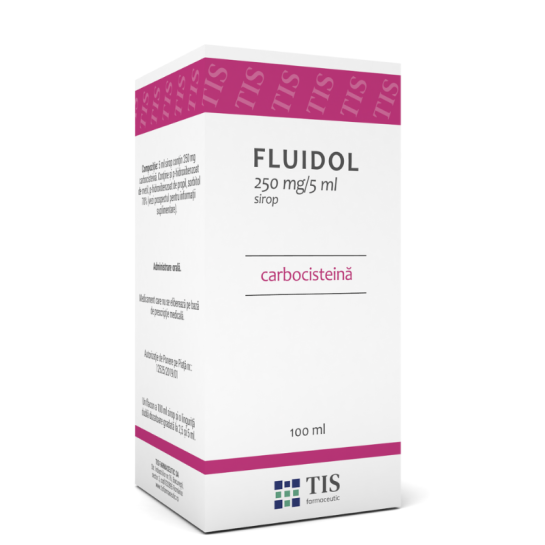 Fluidol 250mg/5ml, solutie orală,  100 ml, Tis