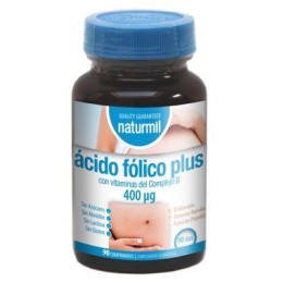 Folic acid plus 400mcg, 90 tablete, Naturmil