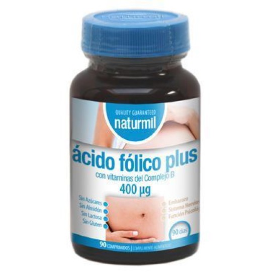 Folic acid plus 400mcg, 90 tablete, Naturmil
