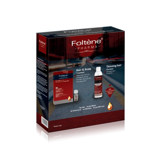 Foltene fiole tratament pentru barbati + sampon caderea parului barbati 200 ml