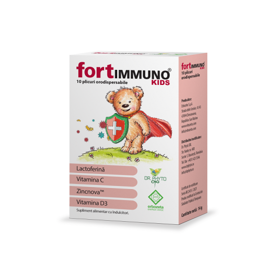 FortImmuno kids, 10 plicuri, Erbozeta