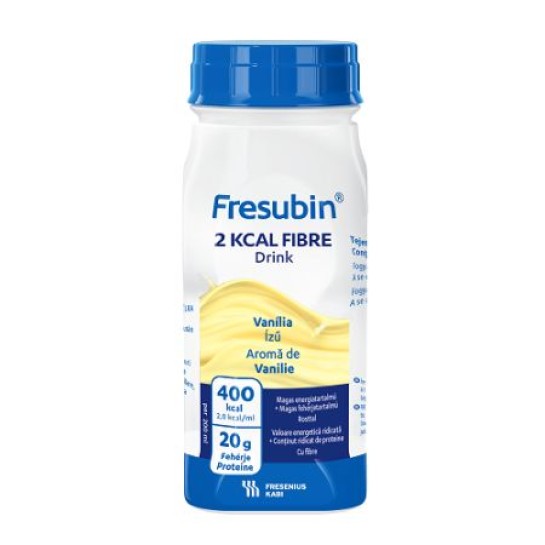 Fresubin 2kcal Fibre Drink, vanilie, 4 x 200ml, Fresenius Kabi