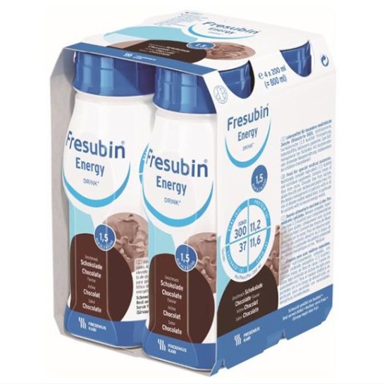 Fresubin Protein Energy Drink, băutură energizantă, ciocolata, 4 x 200ml, Fresenius Kabi