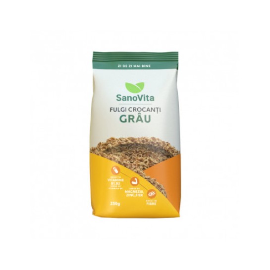 Fulgi crocanti de grau 250g, SanoVita
