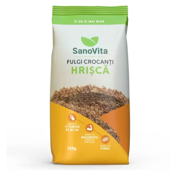 Fulgi crocanti de hrisca 250g, Sanovita