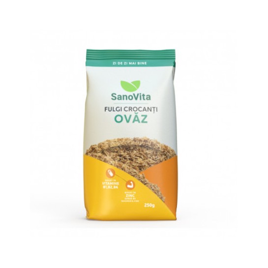 Fulgi crocanti de ovăz 250g, SanoVita