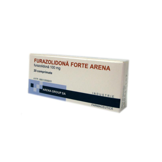 Furazolidona forte Arena 100mg, 20 comprimate