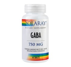 Gaba 750mg Solaray, 60 tablete, Secom