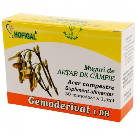 Gemoderivat artar campie muguri, 30 doze, Hofigal