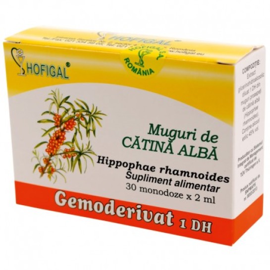 Gemoderivat cătina albă, 30 doze, Hofigal