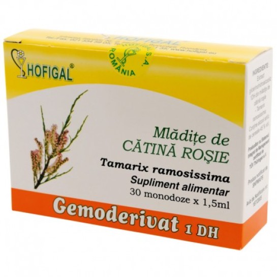 Gemoderivat catina rosie mlădite, 30 doze, Hofigal