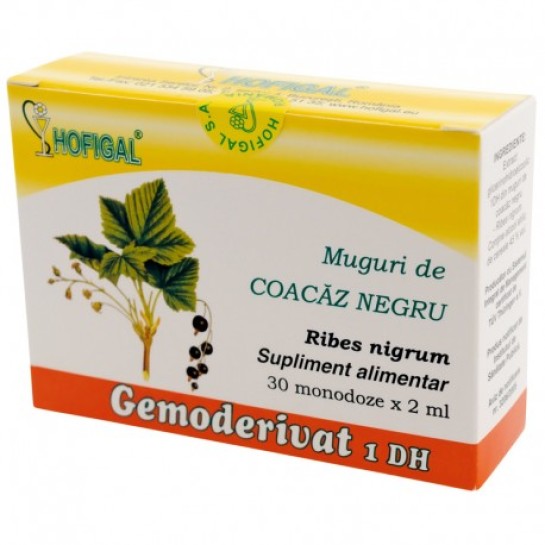 Gemoderivat coacăz negru muguri, 30 doze, Hofigal