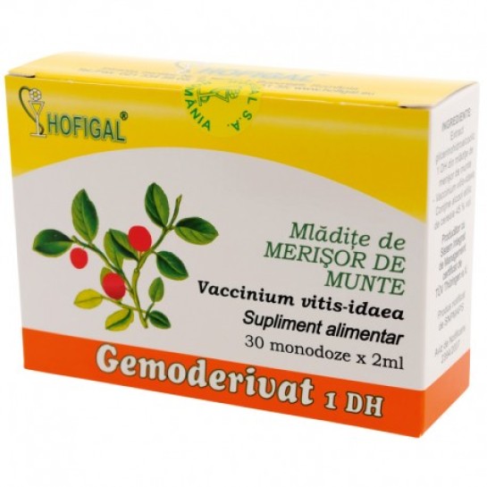 Gemoderivat merisor de munte mlădite, 30 doze, Hofigal