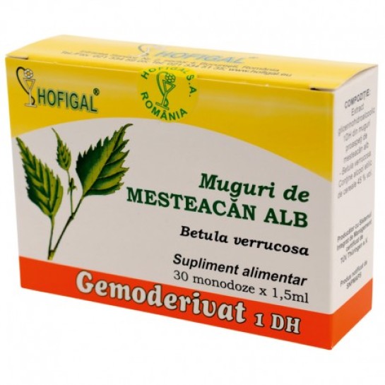 Gemoderivat mesteacăn alb, 30 doze, Hofigal