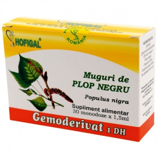 Gemoderivat plop negru muguri, 30 doze, Hofigal