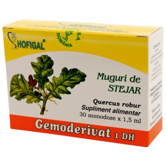 Gemoderivat stejar muguri, 30 doze, Hofigal