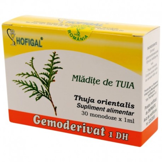 Gemoderivat tuia mlădite, 30 doze, Hofigal