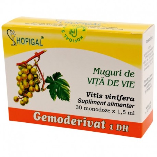Gemoderivat vită de vie muguri, 30 doze, Hofigal