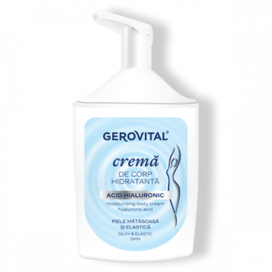 Gerovital, cremă de corp hidratantă cu acid hialuronic, 300ml, Farmec