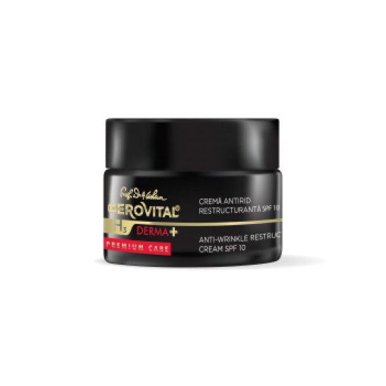  Gerovital h3 Derma+Premium Care, Crema antirid restructuranta Spf10 50ml 