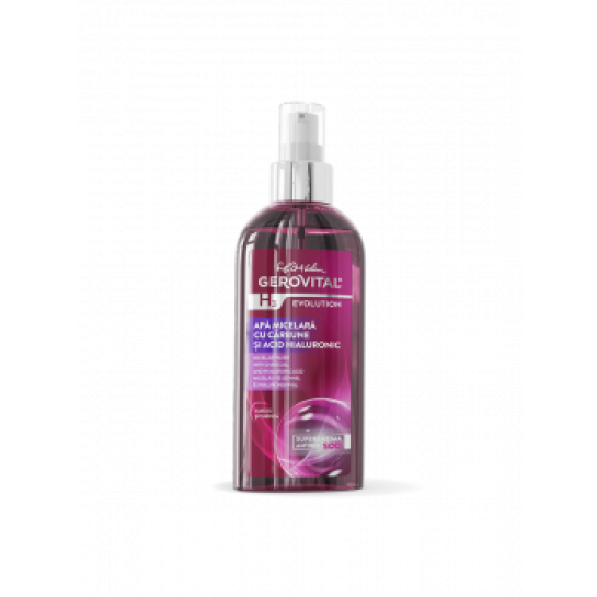       Gerovital h3 Evolution, Apa micelara cu carbune si acid hialuronic 150ml