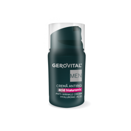     Gerovital Men, crema antirid cu acid hialuronic 30ml 