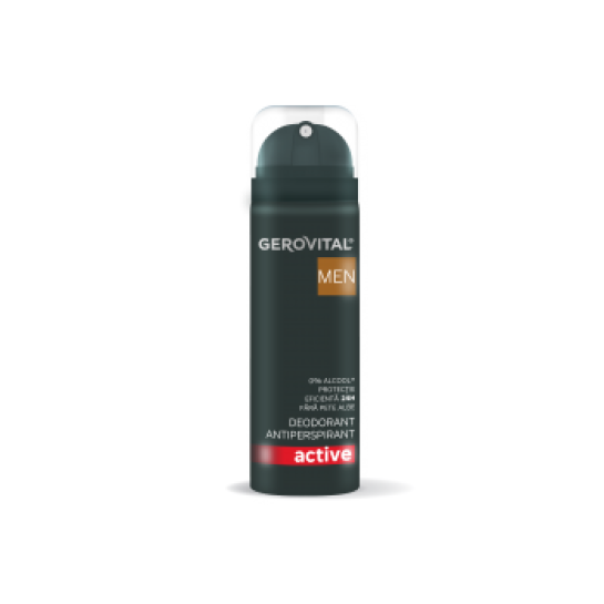           Gerovital Men ,Deodorant antiperspirant active 150ml 