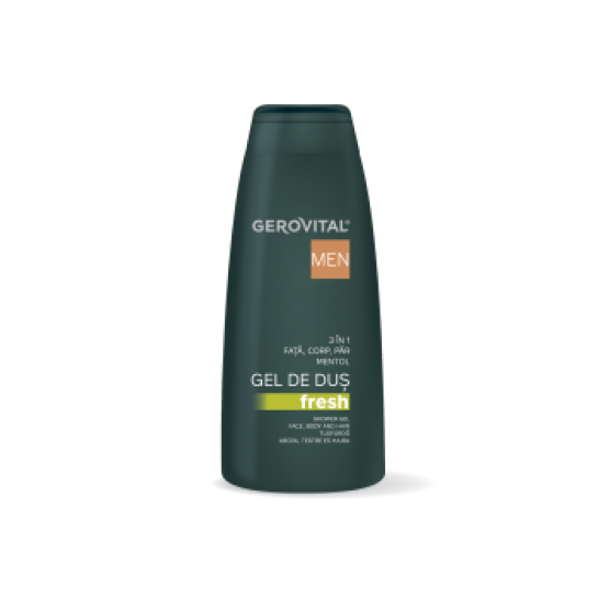           Gerovital Men, Gel de dus fresh 3in1 400ml