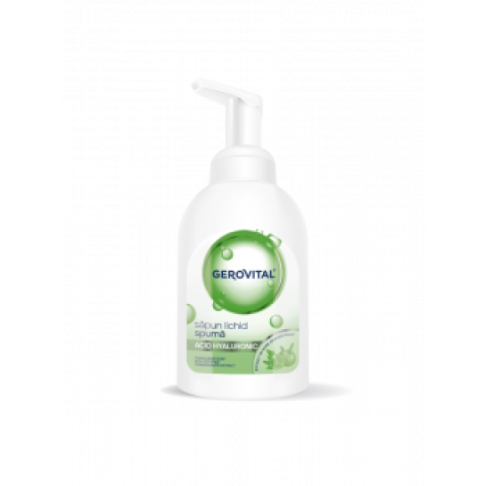  Gerovital, Sapun lichid spuma cu acid hialuronic 300ml