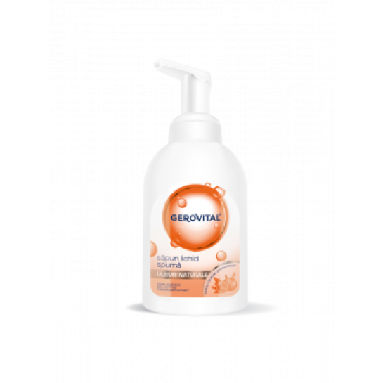  Gerovital, Sapun lichid spuma cu uleiuri naturale 300ml
