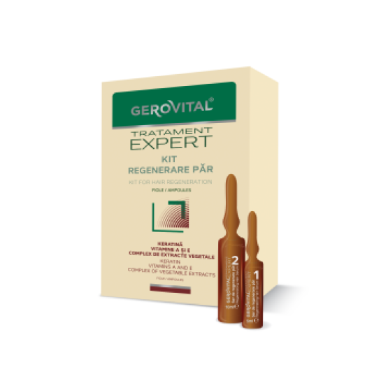     Gerovital Tratament Expert, kit regenerare par 10fiole