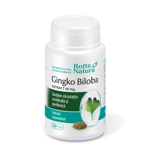 Ginkgo biloba extract 60mg 30cps Rotta Natura