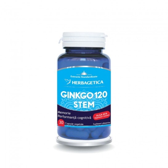 Ginkgo 120 stem, 30 capsule, Herbagetica