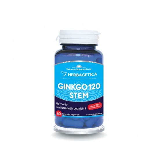 Ginkgo 120 stem, 60 capsule, Herbagetica