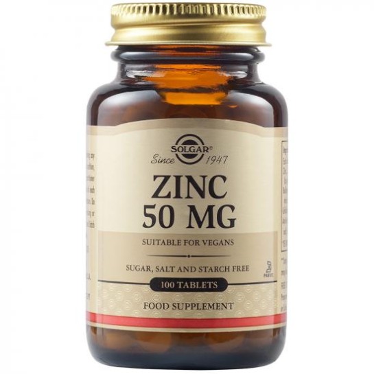 Zinc gluconat 50 mg, 100 tablete, Solgar