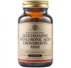 Glucozamina, acid hialuronic, condroitina si MSM, 60 tablete, Solgar
