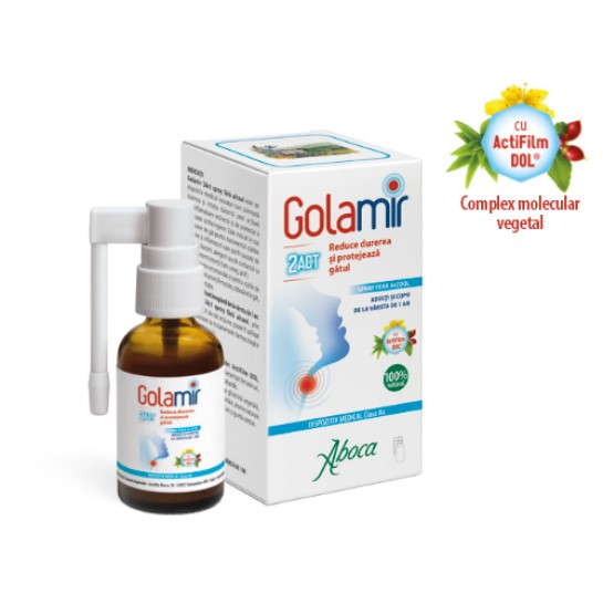 Golamir 2Act spray fara alcool, 30ml Aboca