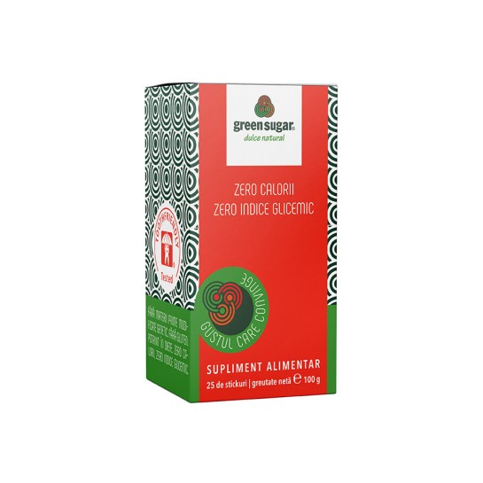 Green sugar, 25 sticks x 4g, Remedia