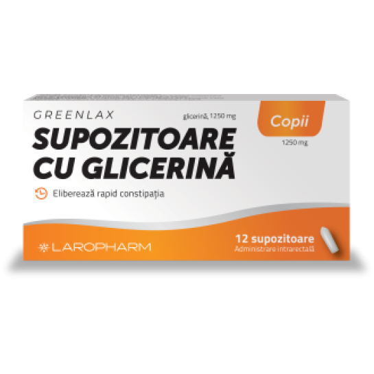 Greenlax supozitoare cu glicerină - copii