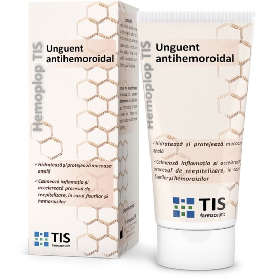 Hemoplop Tis, unguent antihemoroidal, 50 ml, Tis Farmaceutic